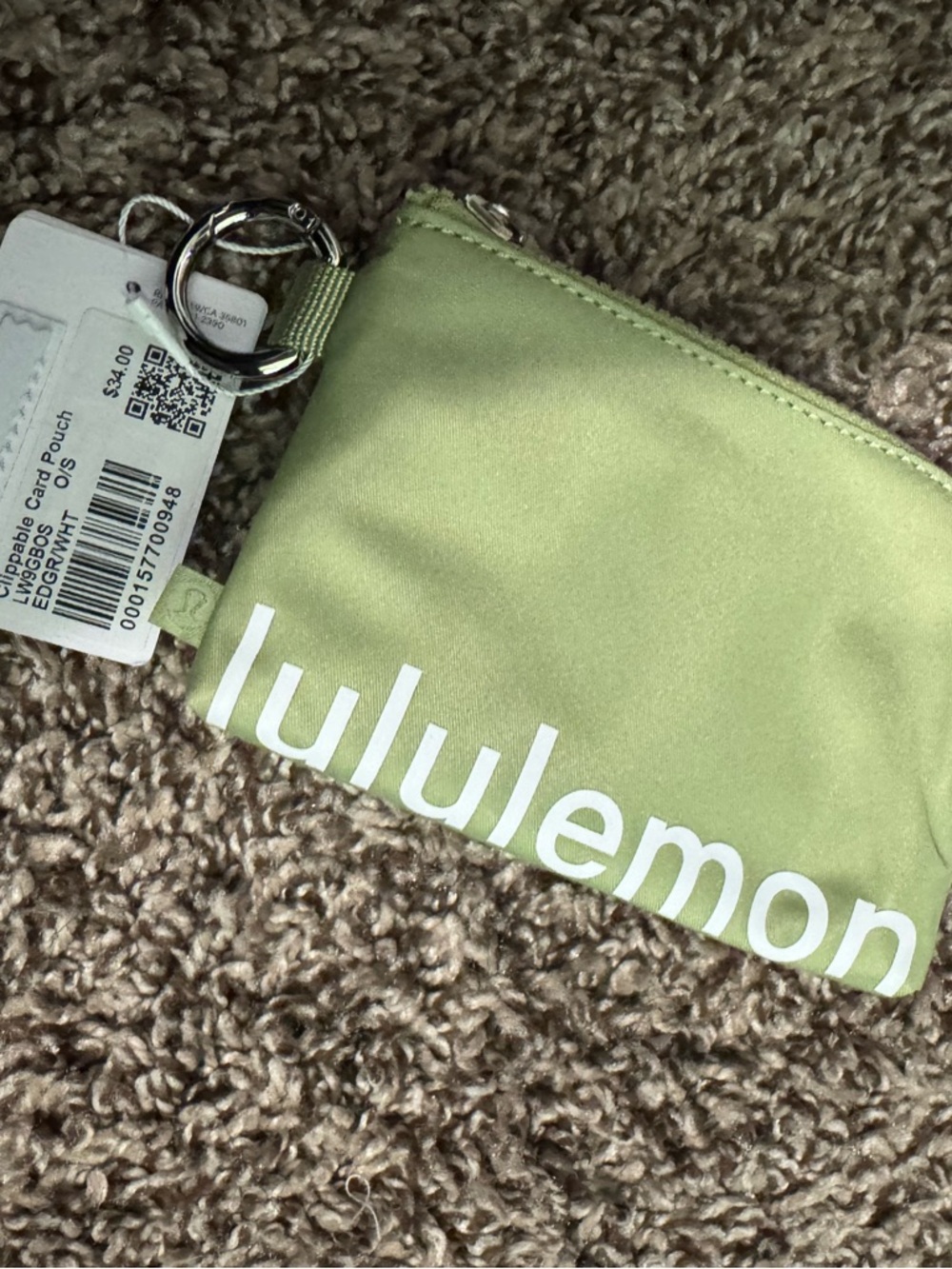 Lululemon clippable card Pouch NWT Retail $34
